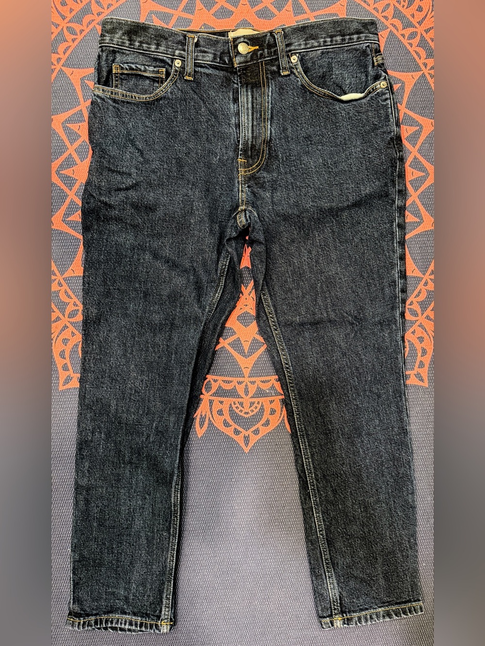 Everlane The Slim Fit Jeans Men's Dark Denim 5 Pockets Size 33x28 Organic